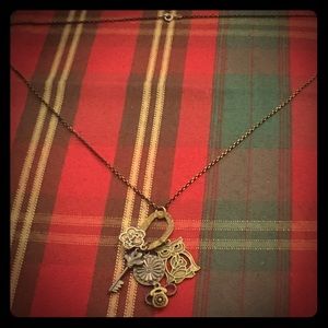Owl Steampunk Style necklace w/ Long chain